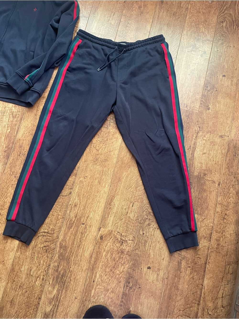 Jogger & jacket Tracking suit & Pants men with green red stripe lounge GG Gucci - Picture 15 of 16
